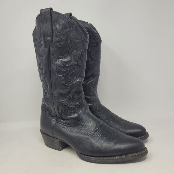 Ariat Other - Ariat Boots Mens 9.5D Black Deertan Leather Heritage R Toe Western 10002218